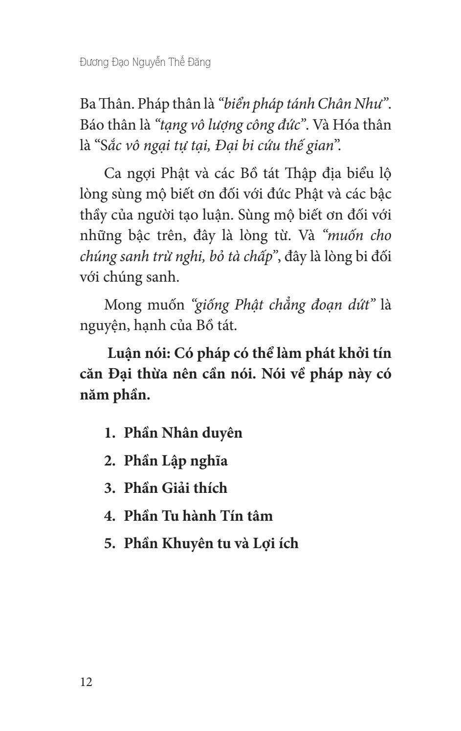 Thực Hành Theo Luận Đại Thừa Khởi Tín