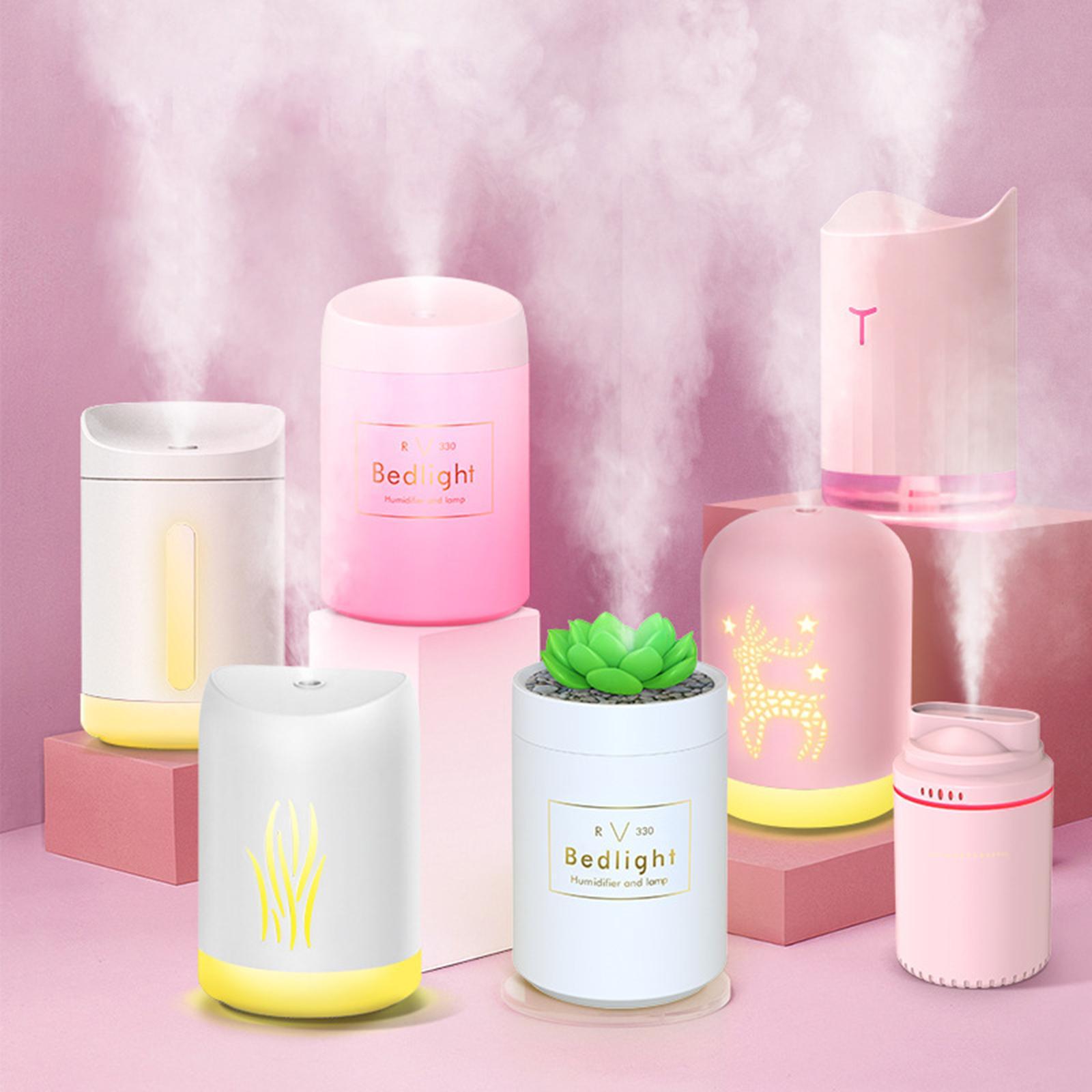 USB Humidifier Bedside Night Air Humidifier for Desktop Home
