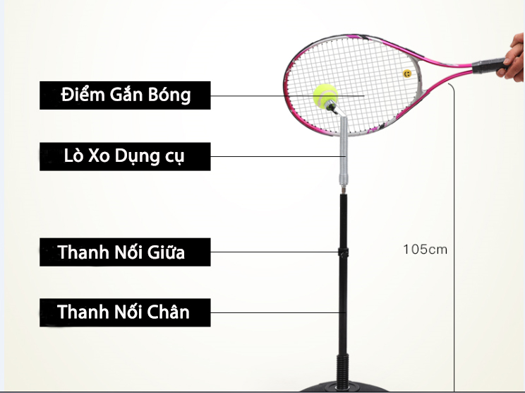 Bộ dụng cụ luyện kỹ thuật đánh Tennis cho người mới tập