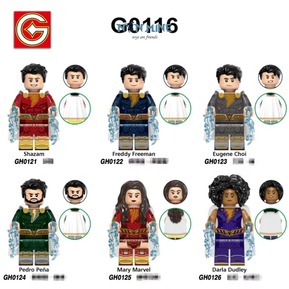 Minifigures Shazam Marvel DC Lắp Ráp Nhân Vật Siêu Anh Hùng G0116