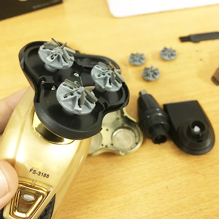 Máy cạo râu đa năng thông minh 3 lưỡi sạc điện mini