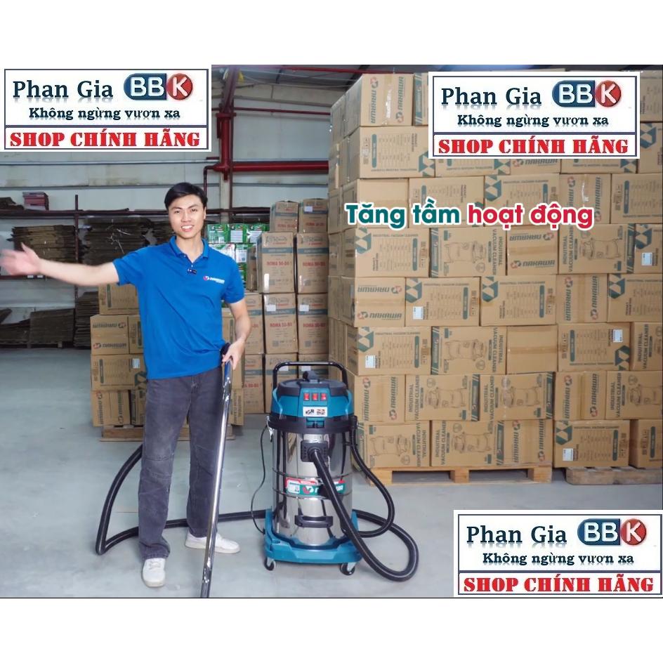 [chính hãƞg] Máy Hút Bụi Công Nghiệp NAKAWA, 3 Chức năng Hút khô+ Hút ướt +Thổi, Động Cơ Lõi Đông, Bảo hành 12 Tháng