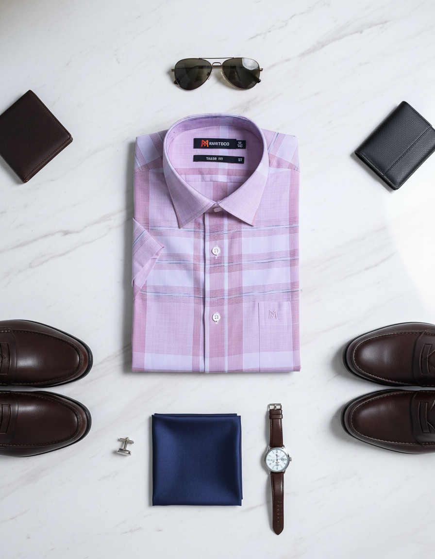 Áo sơ mi tay ngắn Khatoco (M-2XL)