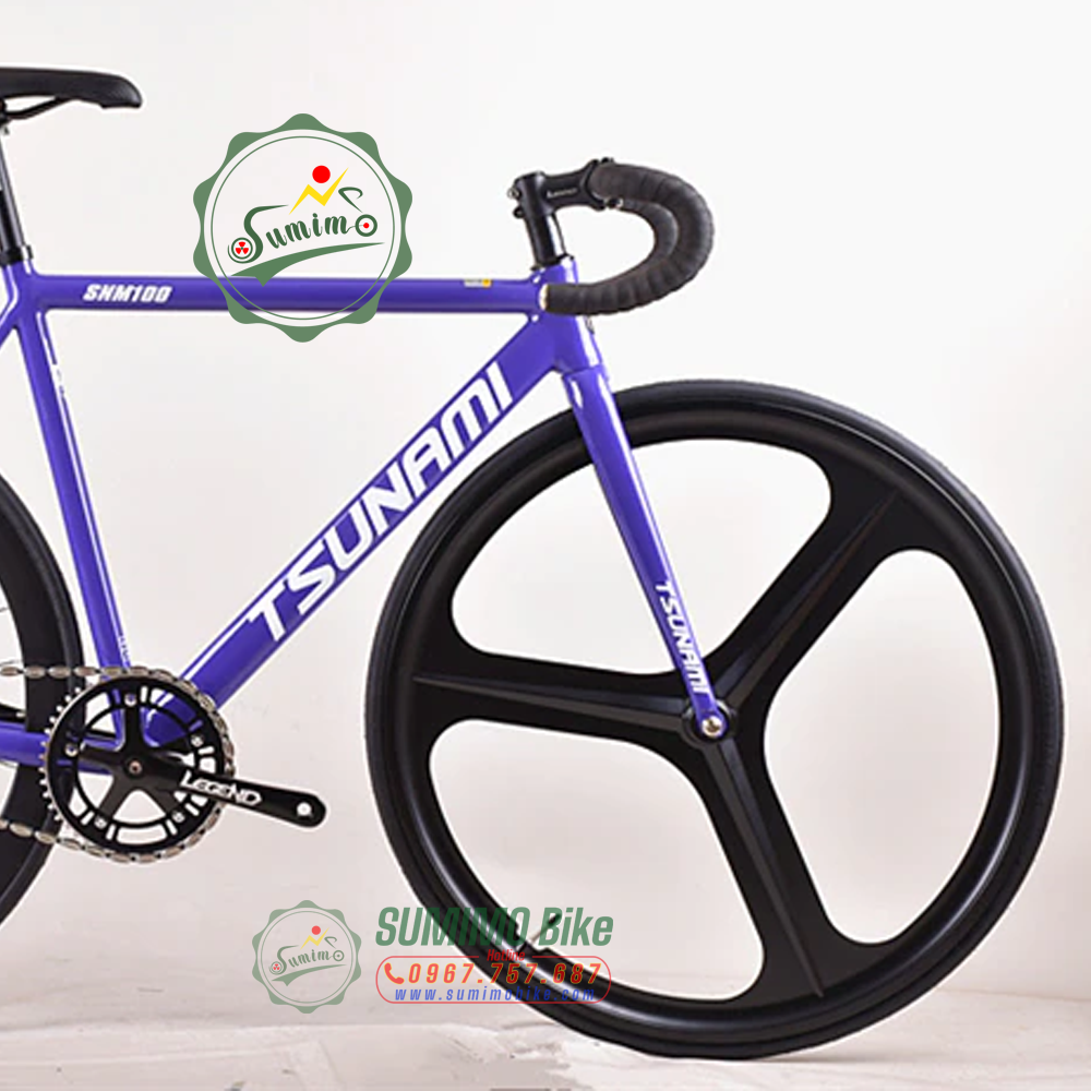 Bánh 3 đao 700c có gân cho xe đạp Fixed Gear