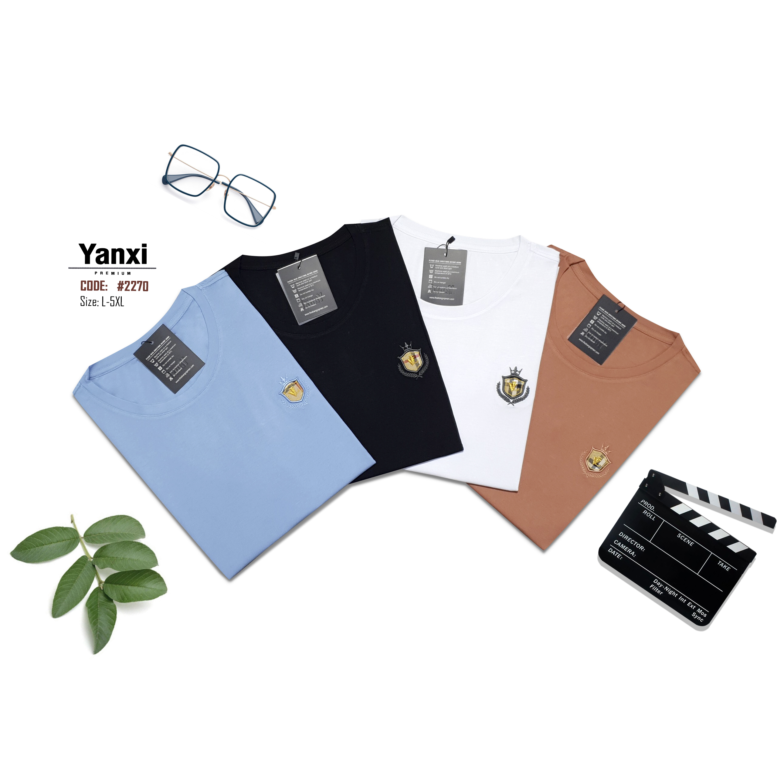 Áo thun cổ tròn nam chất liệu cotton co giãn 4 chiều, mềm mại thoáng mát chống nhăn, Phom ôm trẻ trung năng động, Hàng xưởng Vinh Thiện Phát chất lượng - Sỉ từ 10 cái