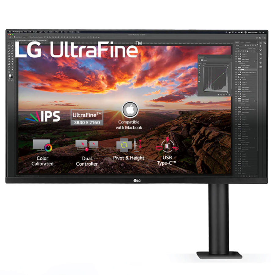 Màn Hình LG 32UN880-B 32'' UHD 4K Ergo (3840x2160) 5ms / 60Hz / IPS / USB Type-C / AMD FreeSync / Maxx Audio (5W) - Hàng Chính Hãng