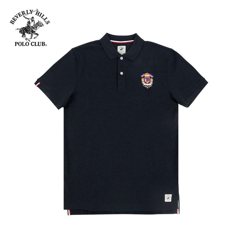 Áo polo ngắn tay Nam Beverly Hills Polo Club Regularfit 100% cotton Xanh PMRSS20TL070