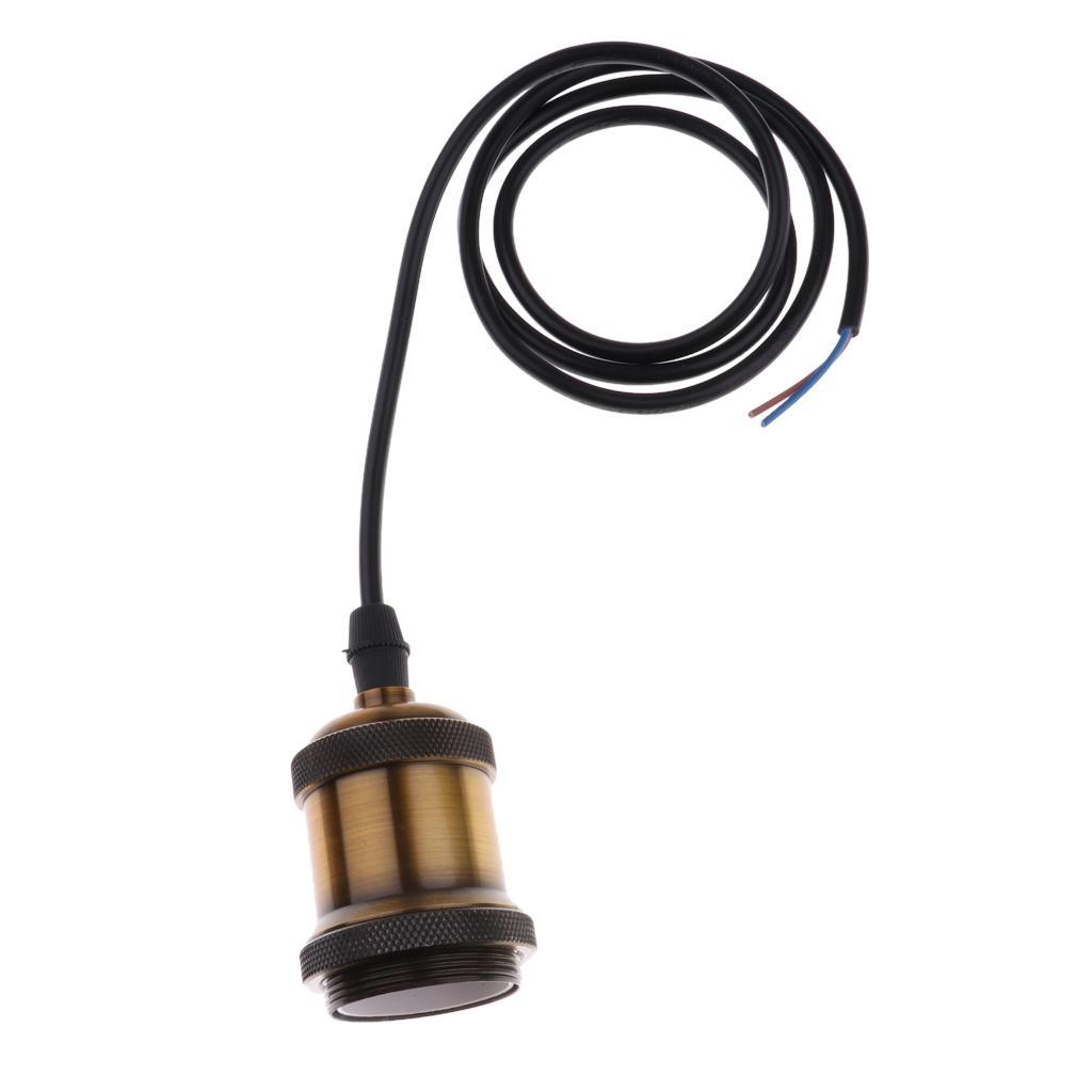 E27 Metal Lamp Socket Vintage Hanging Pendant Light Pendant Light Fixture #1