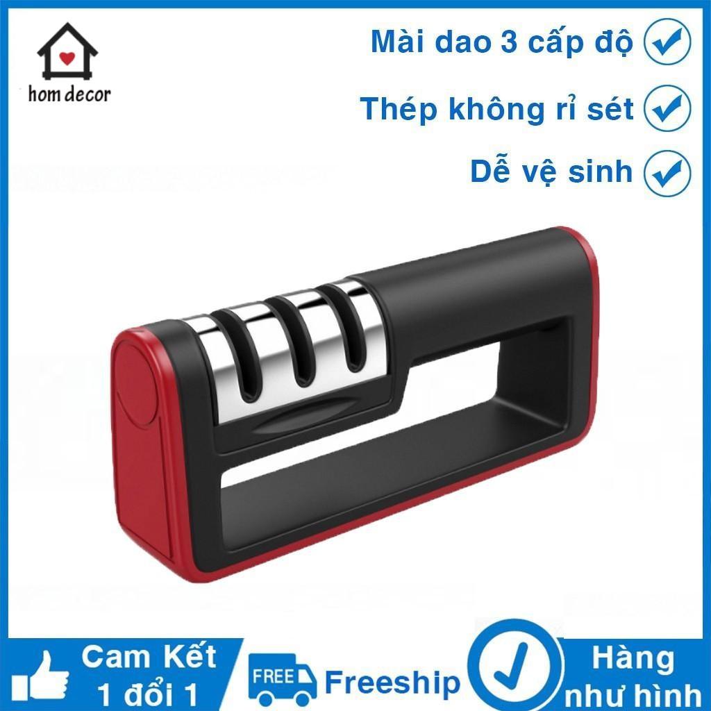 Bộ mài dao kéo inox 3 ngăn đa năng