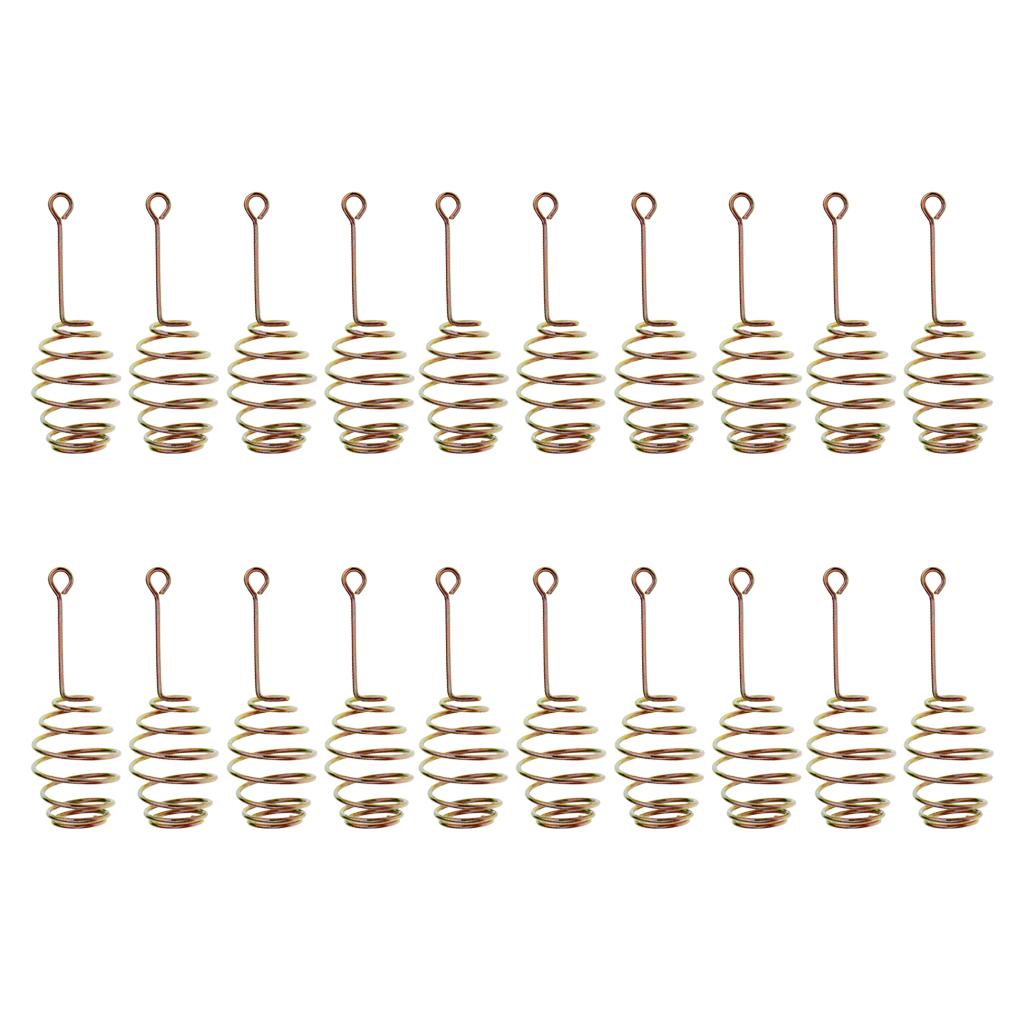 20pcs Spring/Coil Inline Fishing Feeders, Baits Cage Carp Fishing Tackle S