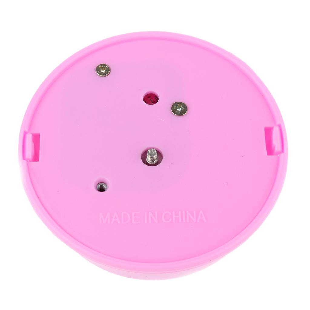 Pink Round Rotating Music Box Base for Kids Clay Craft Educational Kids Toy