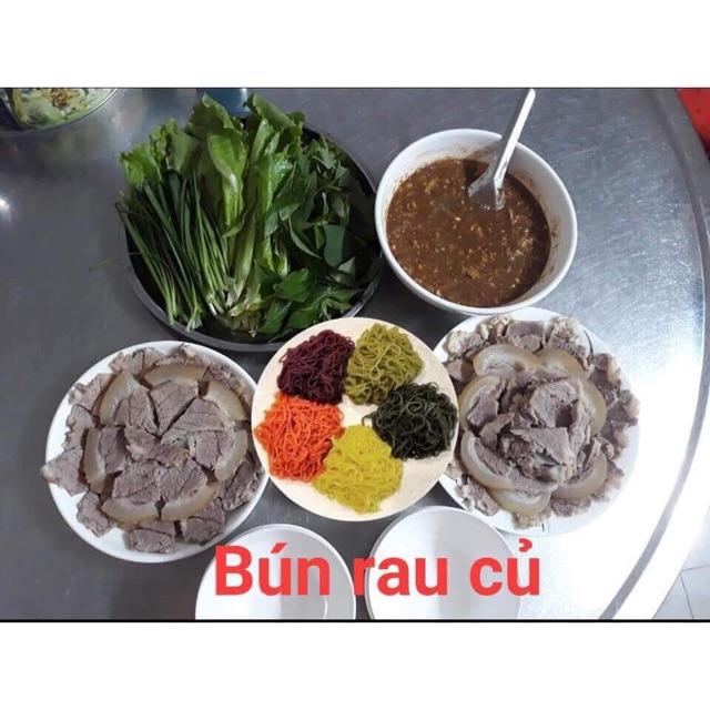 Bún rau củ Nguyên Minh 300gr (bún khoai lang/chùm ngây/bí đỏ/mè đen/củ dền)