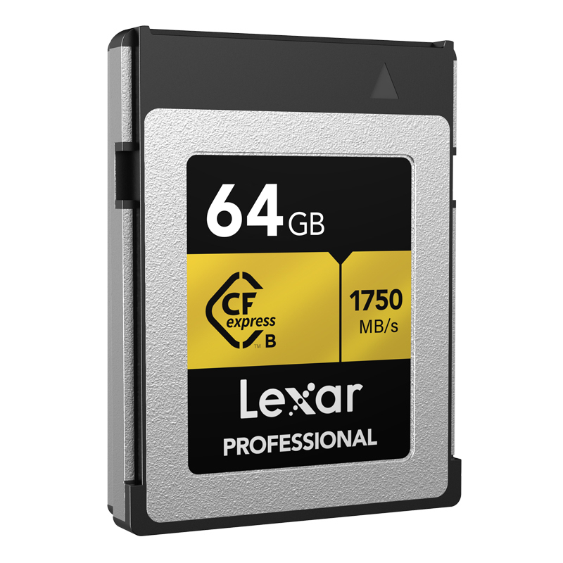 Thẻ nhớ CFexpress Type B 64GB/ 128GB Lexar Gold series, quay video RAW 8K, tốc độ đọc lên đến 1750Mb/s, ghi 1000Mb/s - Hàng chính hãng