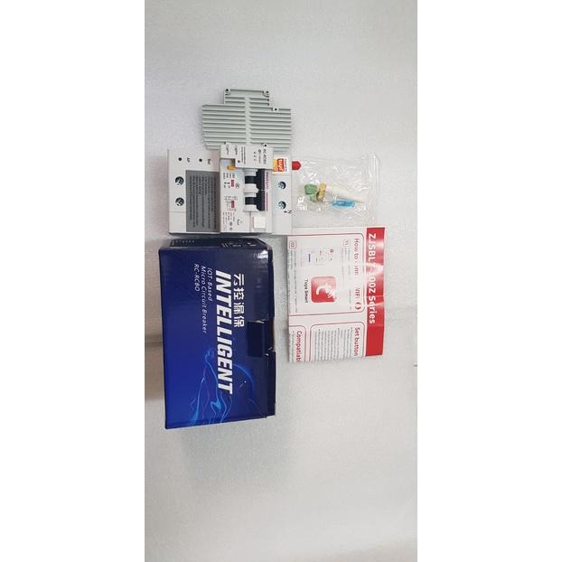 Aptomat cầu dao tổng RCBO CB thông minh wifi đo điện năng, chống giật, App Smart life Tuya, 63A - 2P, 100A - 4P