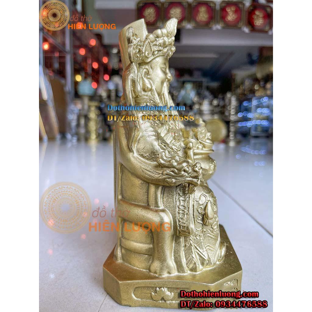 Tượng Ông Phát - Thần Tài Lộc Bằng Đồng Vàng Nguyên Chất Cao 20cm Đẹp Tinh Xảo