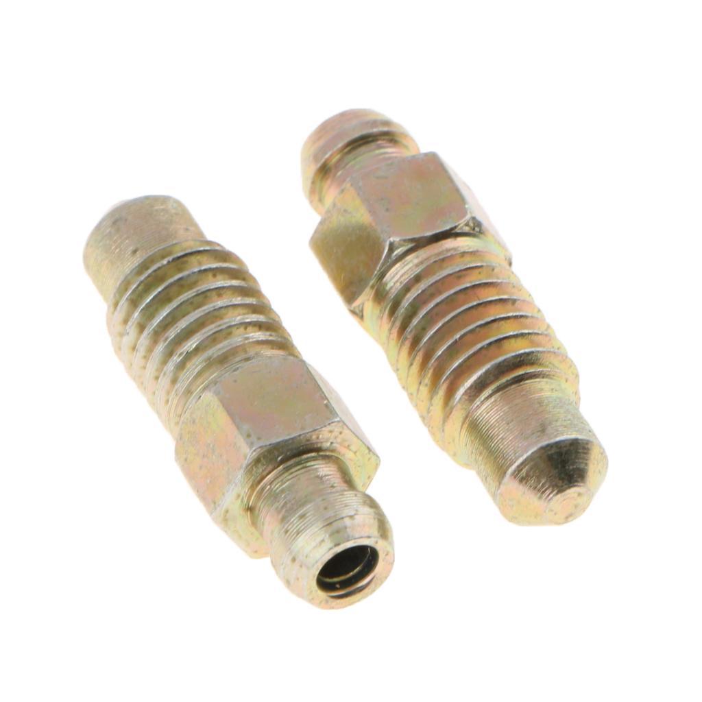 10 Pieces Car Front and Rear 25mm Brake Bleeder Screws M8*1.25mm