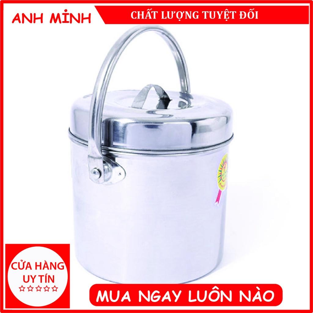 Cà mên 2 tầng inox đáy cao giữ nhiệt