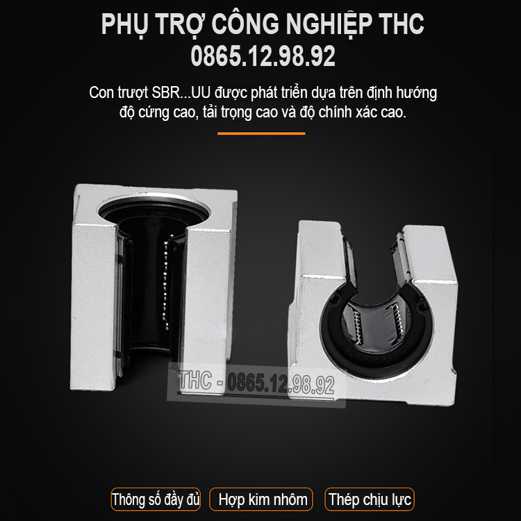 Con Trượt Khuyết Ø12, Ø16, Ø20, Ø25 Giá Rẻ Loại Tốt