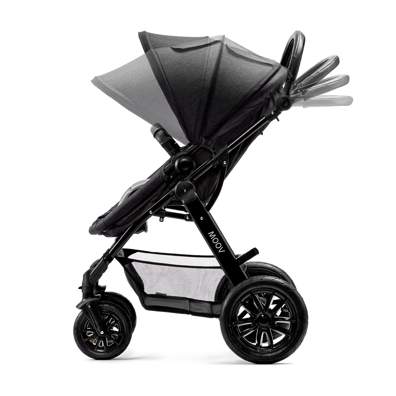 Bộ xe đẩy Kinderkraft MOOV3in1 cho bé từ 0 tháng tuổi đến 22kg  - Gồm xe đẩy, xe nôi và ghế ngồi ô tô - Hàng chính hãng