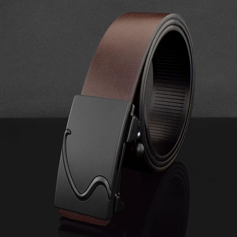 Tự Động Không Răng Khóa Hợp Kim Nam Dây Thắt Lưng Nam Da Bò Dây Đeo Dành Cho Nam Kinh Doanh Thắt Lưng Nam Đổ Hommes Marque De luxe