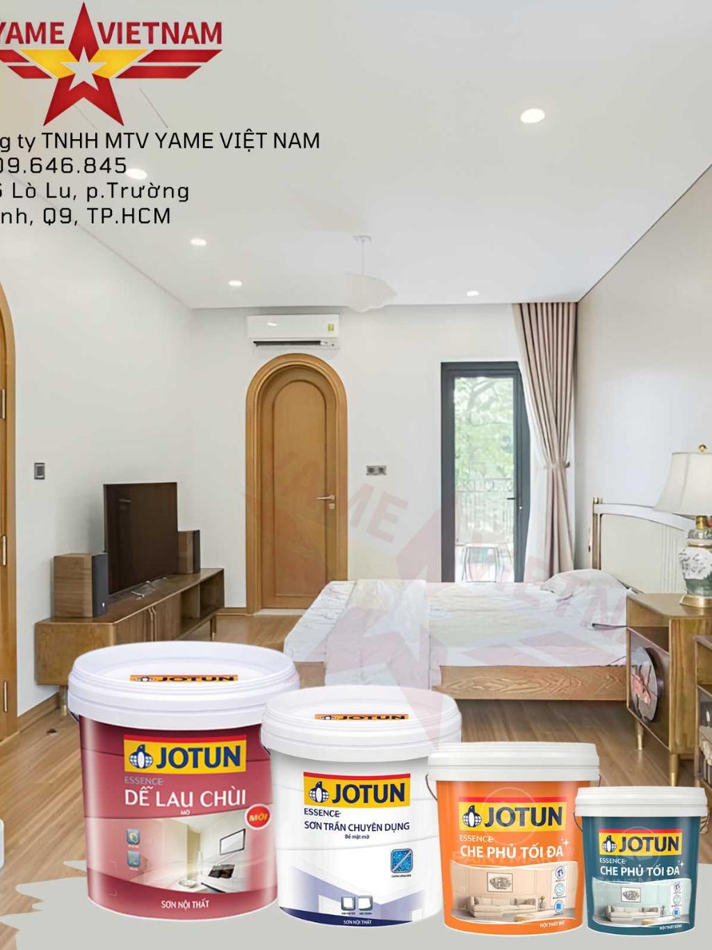 Sơn nước trong nhà Jotun ESSENCE 1L bền màu, che phủ tốt, dễ dàng lau chùi (Sơn nội thất)