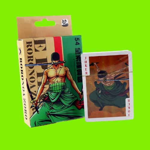 Bộ bài tú lơ khơ One Piece, rozo, choper , luffy, naruto bộ bài tây 54 lá