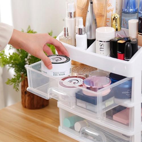 Kệ tủ đựng mỹ phẩm đồ trang điểm trong suốt 4 tầng Tashuan TS