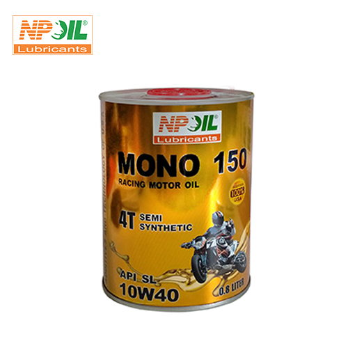 Dầu nhớt xe máy Mono 150 - API SM - JASO MA2/MB - 10W40 (Synthetic Oil) - 0.8L/1L - Hàng Chính Hãng - Dành cho Xe số và Xe tay ga