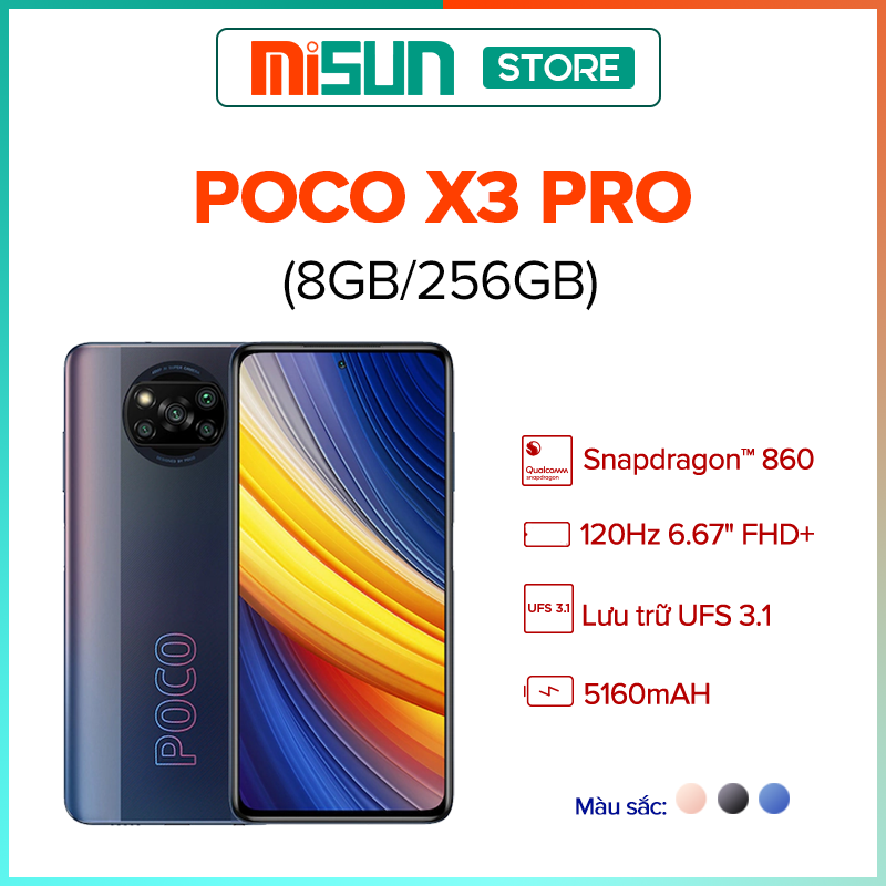 Điện thoại Xiaomi Poco X3 Pro 8GB l 256GB - Hàng Chính Hãng