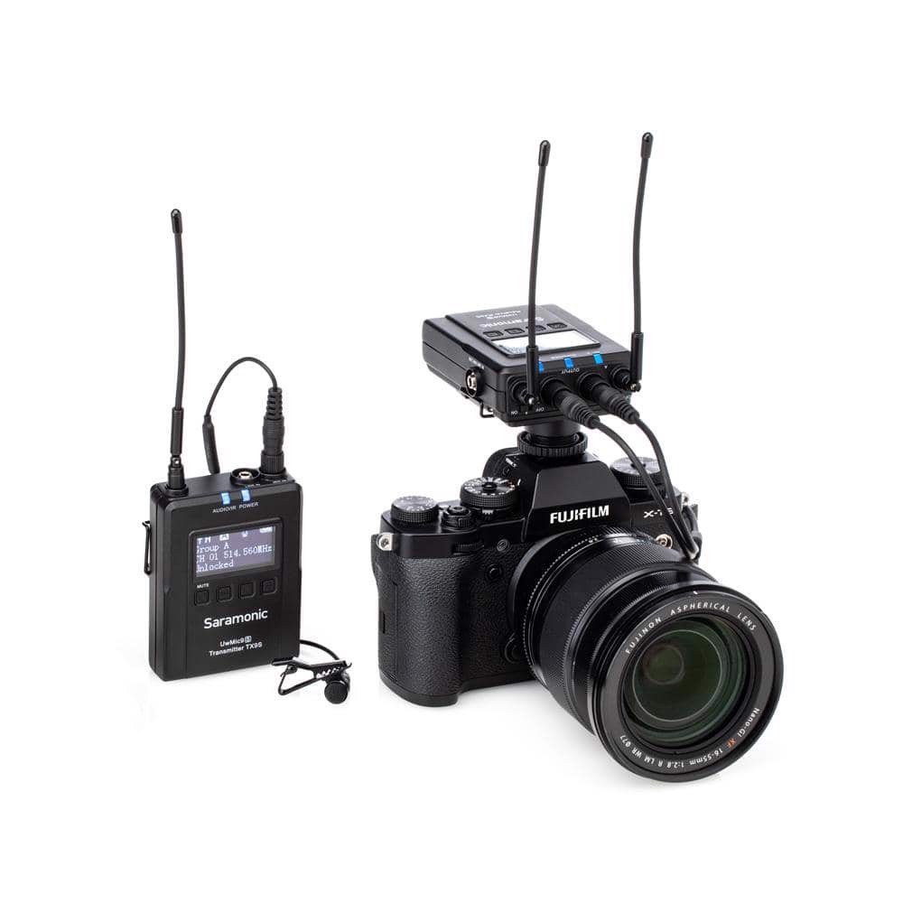 Bộ Micro Thu Âm Không Dây Saramonic Uwmic9s Kit1 Cho Máy Ảnh &amp; Điện Thoại - Quay Phim / Vlog / Livestream - Hàng Chính Hãng