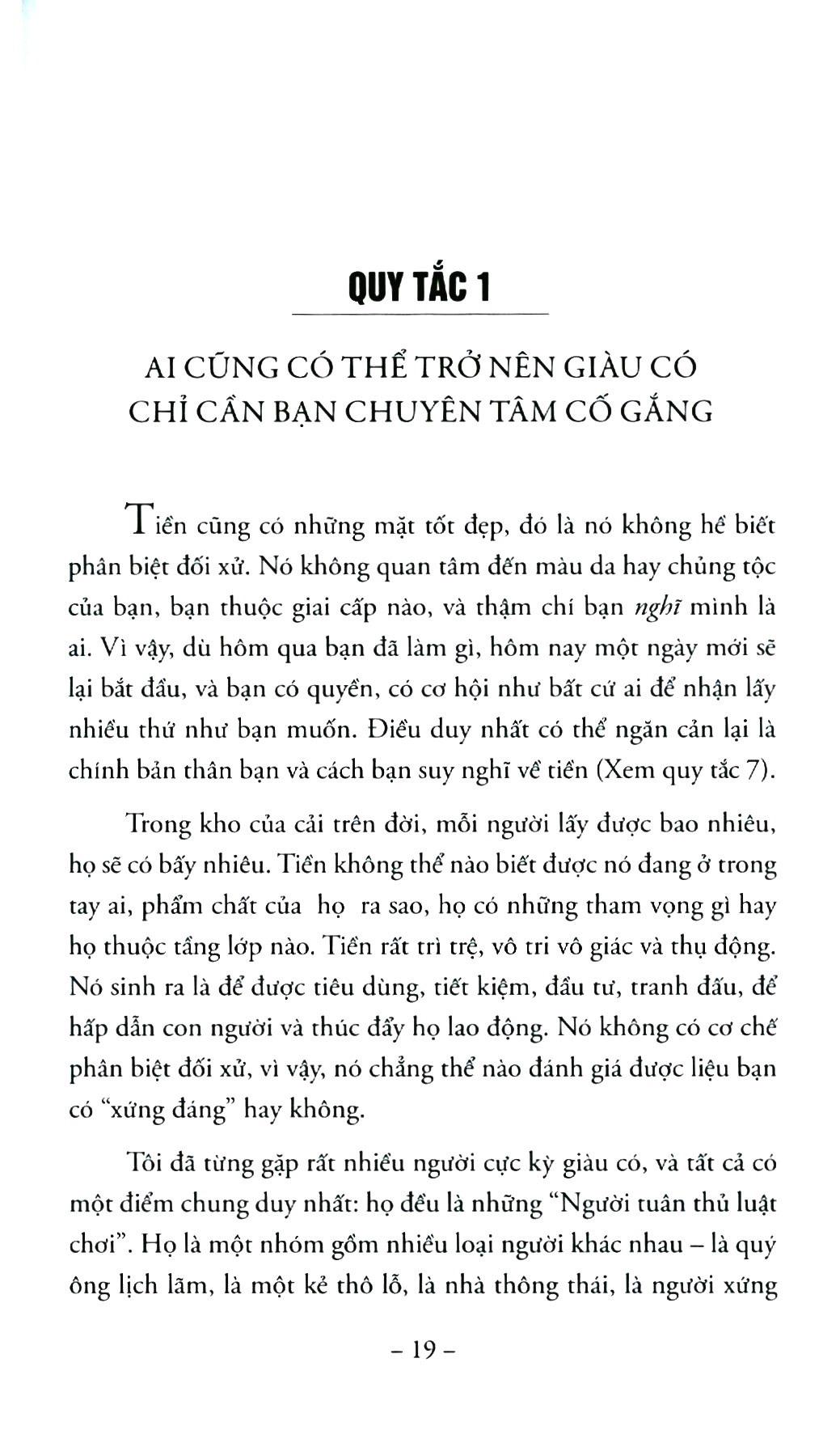 The Rules Of Wealth - Những Quy Tắc Để Giàu Có
