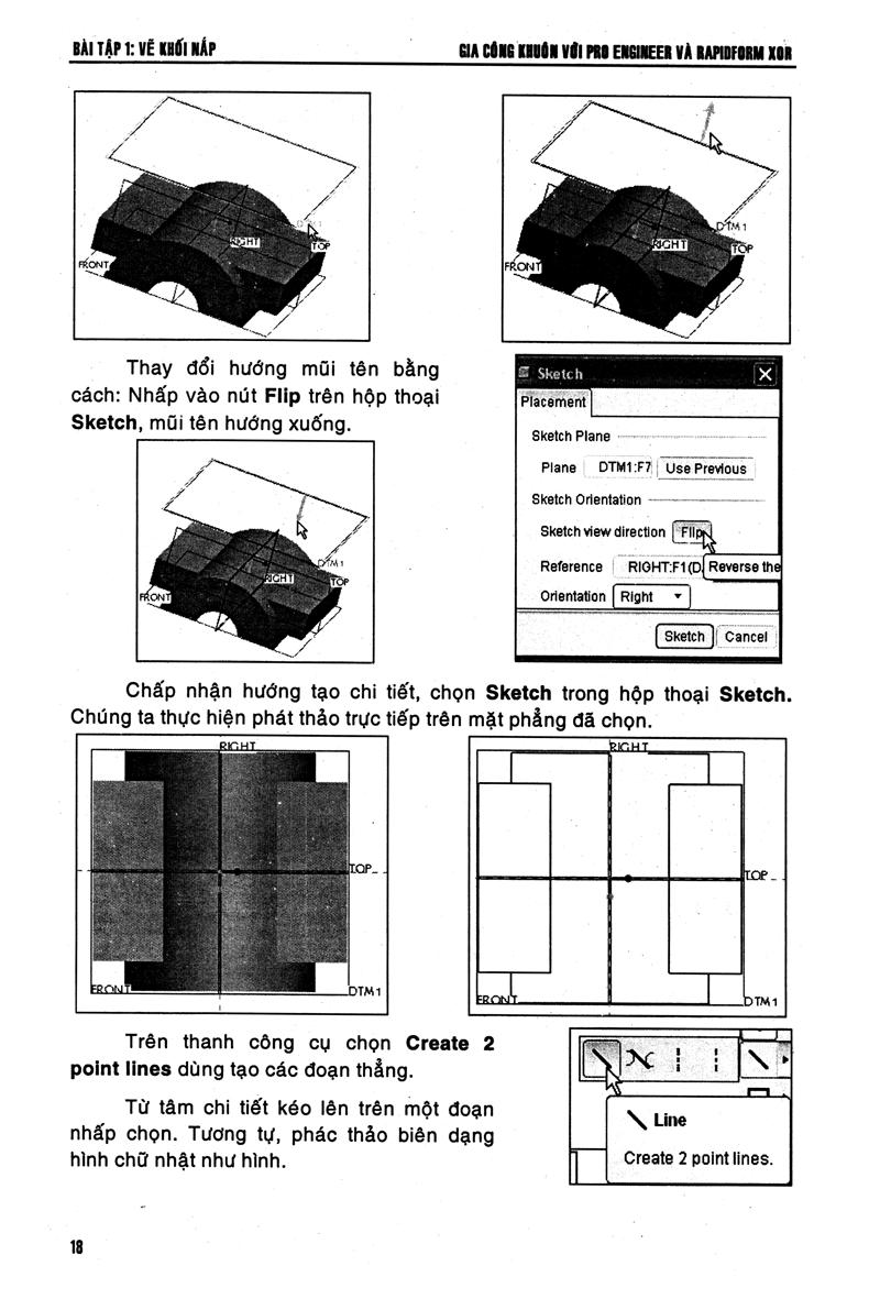 Sách Gia Công Khuôn Với Pro Engineer & Rapidform Xor