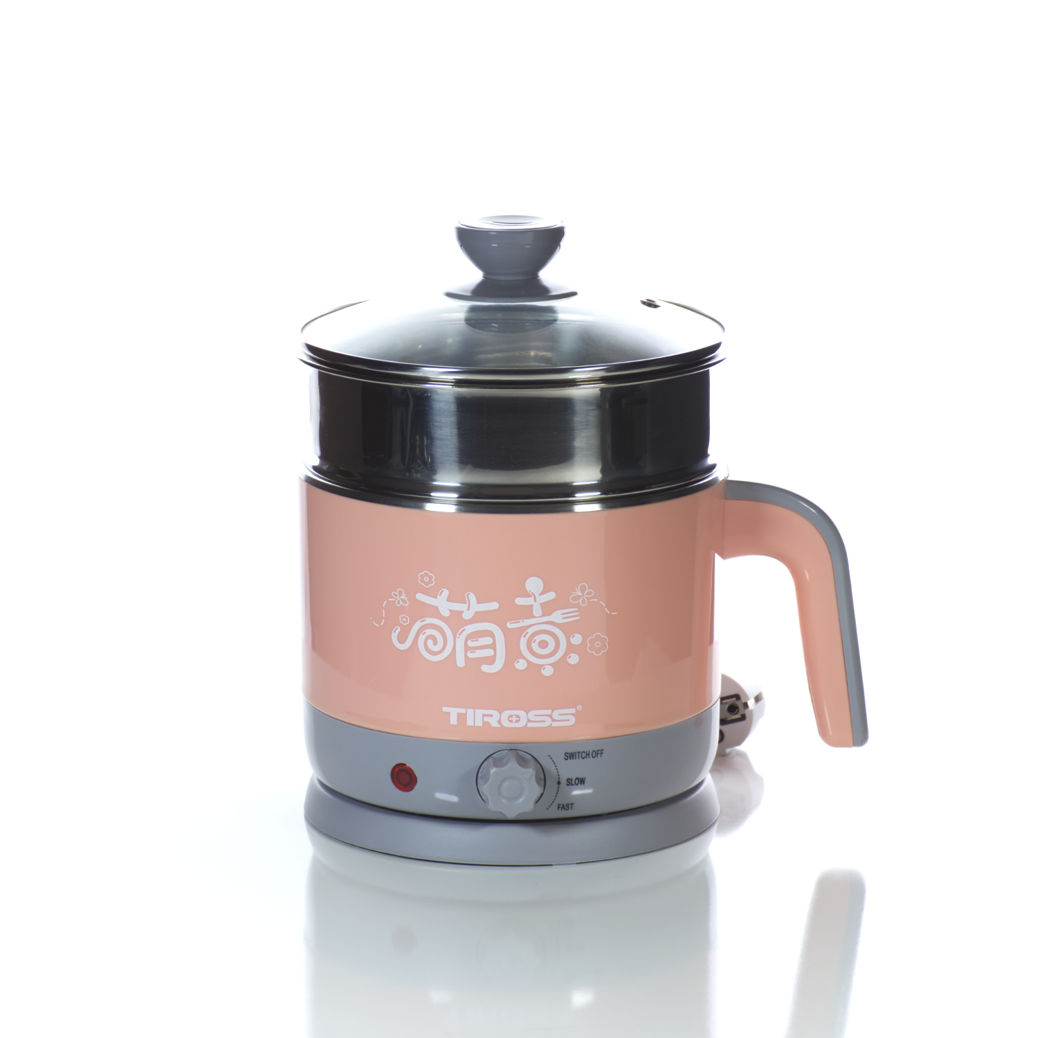 Ca Nấu Đa Năng Tiross TS1366 (1.2L) - Hồng - Hàng chính hãng