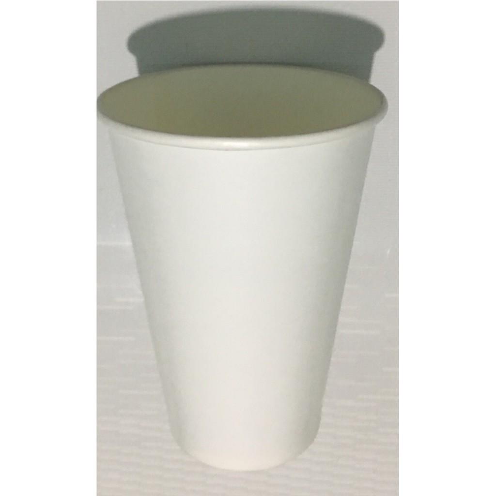 500 Ly giấy 16oz trắng + nắp đen