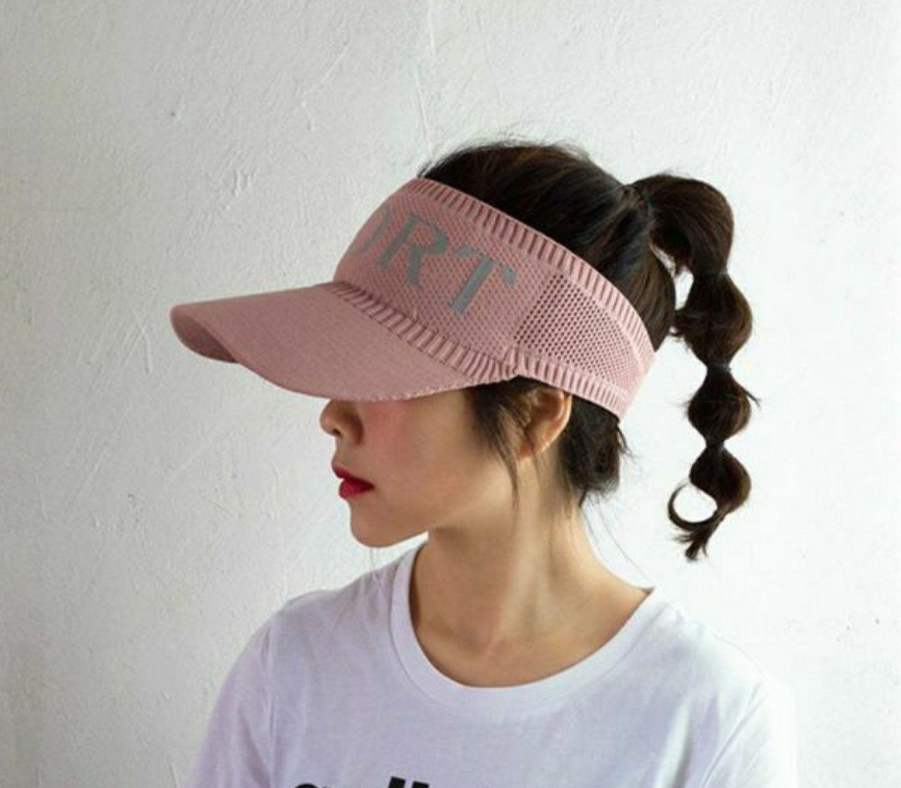 Mũ thể thao sport nửa đầu - Mũ lưỡi trai nửa đầu phong cách thời trang Aloha style-Nón Kết nửa đầu Nữ Spor - Hồng