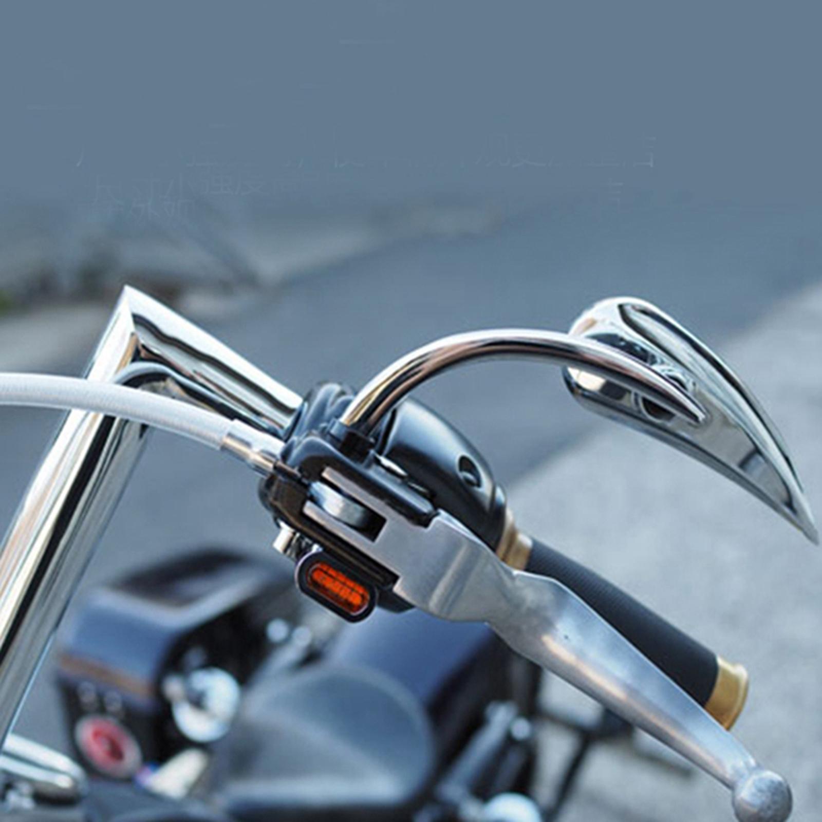 Motorcycle Front LED Mini Turn Signal Indicator Running Light Blinker Fit for Harley Softails  Sportsters,Good Replacement for Old or Broken One