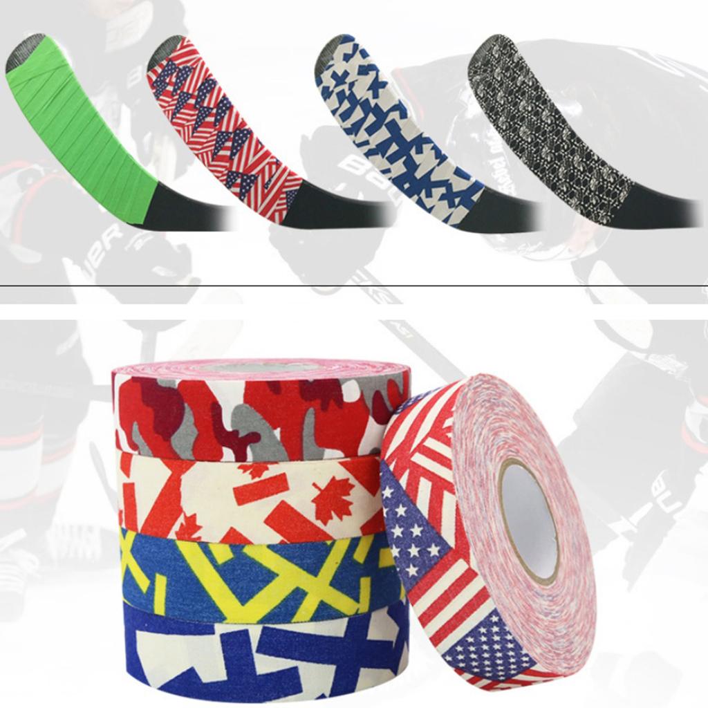 2x2Rolls Wearproof Skid Resistance Sports Ice Hockey Stick Tape Black