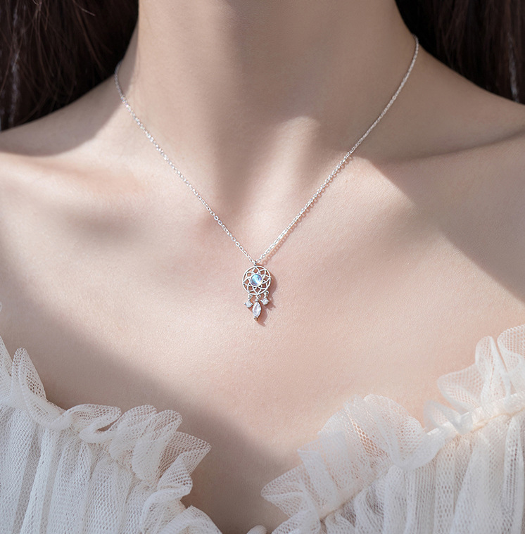 Vòng cổ dreamcatcher , dây chuyền hợp kim bạc 925 dành cho nữ DC05
