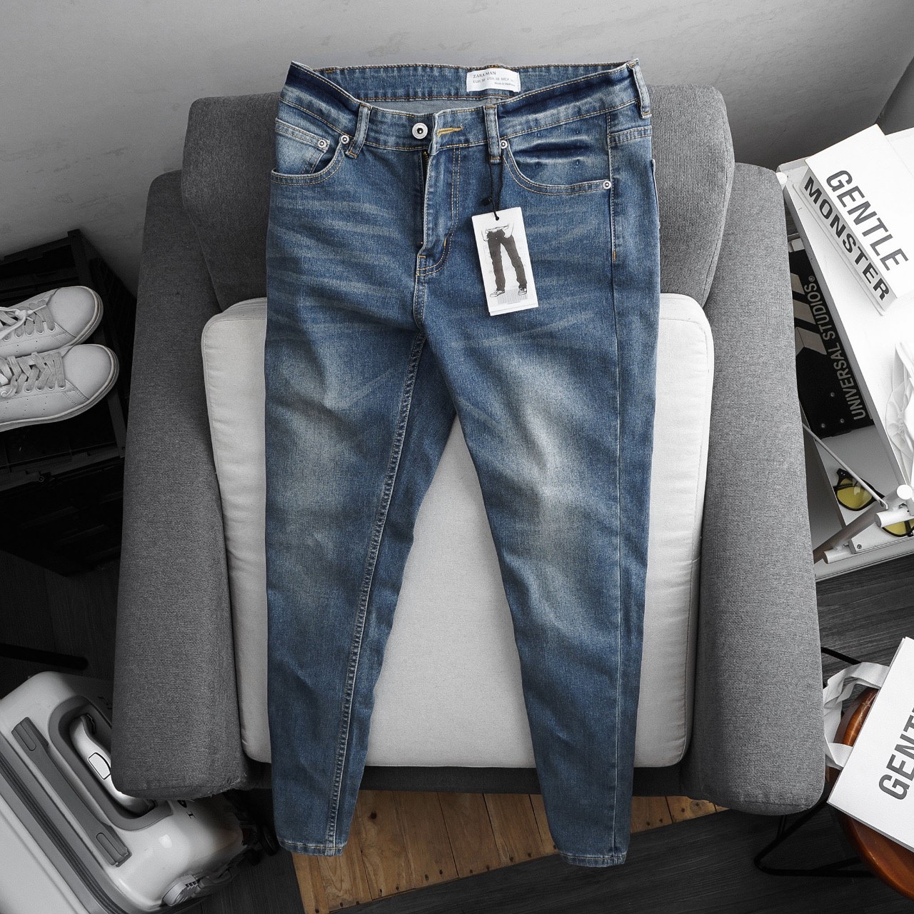 Quần jean nam rách bụi thời trang VNXK