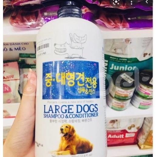 Dầu gội & xả dành cho chó lớn FORCANS, Sữa tắm cho chó Forcan dịu nhẹ, không chất kích thích.