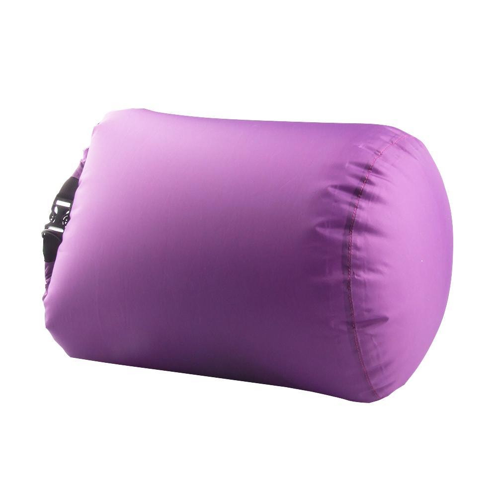 2 Pieces 12L Waterproof Roll Top Compression Bag Dry Sack For Camping Purple