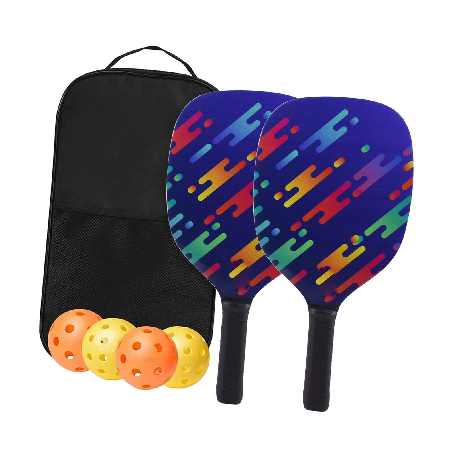 Portable Pickleball Paddles Set Gift Lightweight Pickleball Rackets for Indoor Outdoor