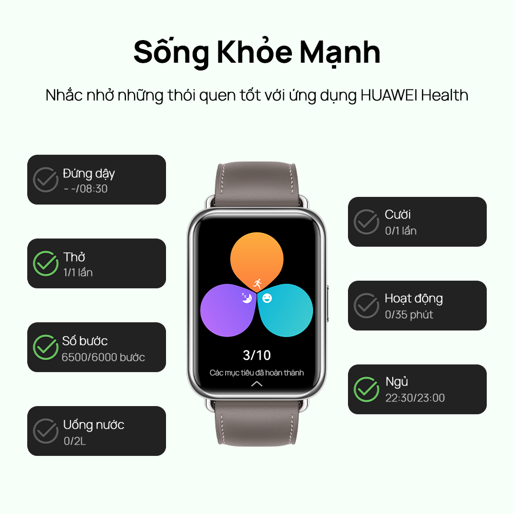 Đồng Hồ Thông Minh HUAWEI WATCH FIT 2 | Màn hình HUAWEI FullView 1.74”| Gọi thoại Bluetooth | Sống khỏe mạnh | Hàng Chính Hãng