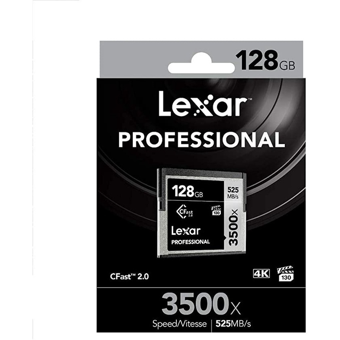 Thẻ nhớ máy ảnh/ máy quay phim 64GB / 128GB Lexar 3500x 2.0 CFast, chất lượng video 4K, tốc độ đọc 525MB/s - Hàng Chính hãng