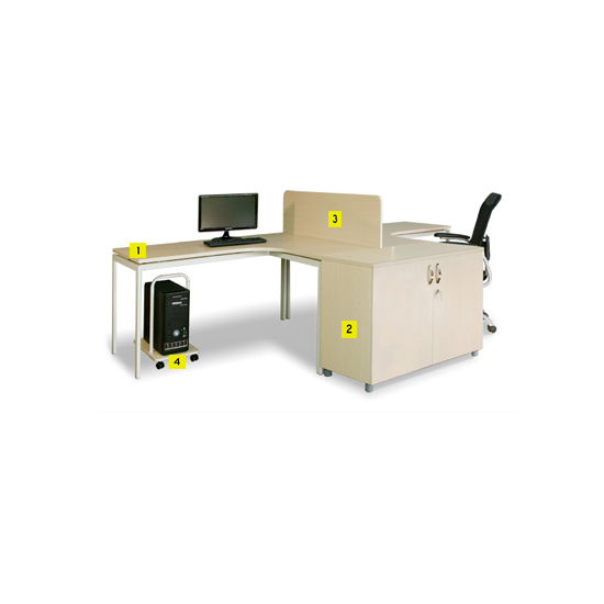 Bàn làm việc góc L phải chân sắt Juno Sofa NT 190 BLP16-CH 160 x 120 x 74 cm