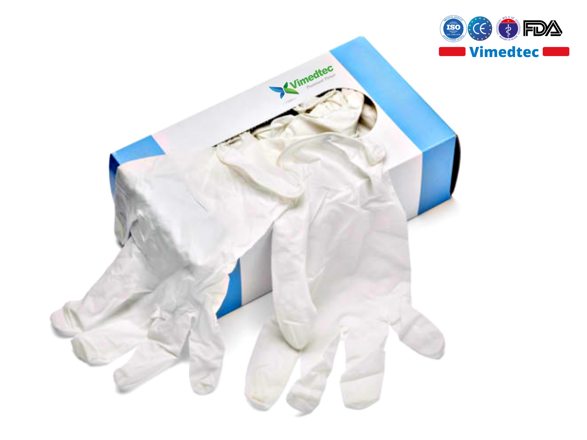 Size S Vimedtec LATEX 100% Găng Tay Y Tế Cao Su Tự Nhiên Không Bột, Chỉ Định Dùng Khám Chữa Bệnh, Thẩm Mỹ Spa, Môi Trường Y Tế Xét Nghiệm Dịch Bệnh Hoá Chất, Chế Biến An Toàn Thực Phẩm. Không Gây Dị Ứng. Cổ Tay Se Viền Chống Tuột. Hộp 100 Chiếc. Nhập Khẩu