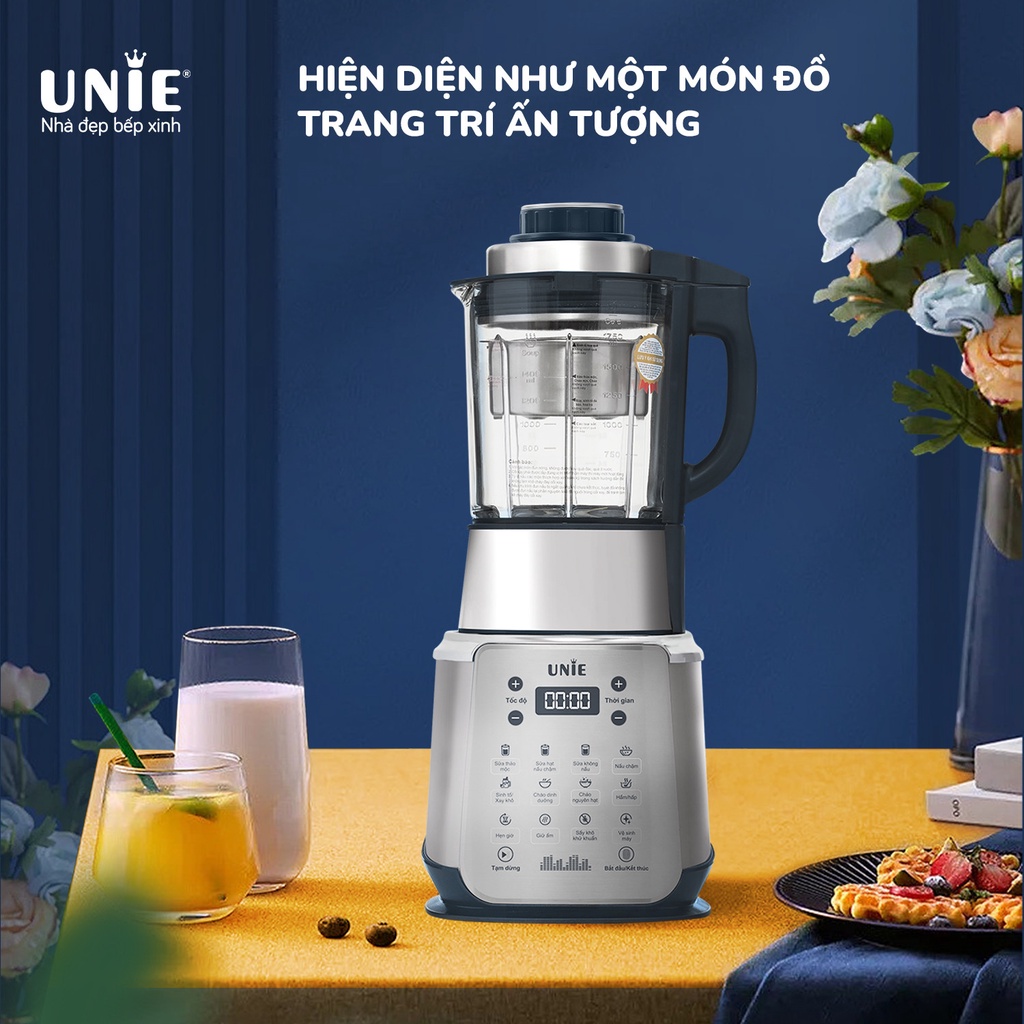 [Nhập CECAMP110KD1 giảm 110K] Máy Làm Sữa Hạt Đa Năng Unie V9s, Tích 1.75L, Công Suất 1800W, Hàng Chính Hãng