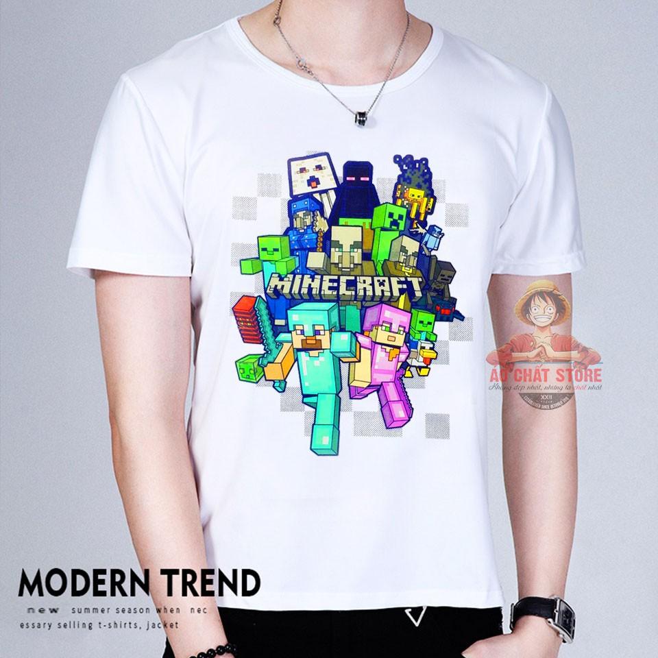 Áo Thun MINECRAFT Siêu Đẹp - Áo Minecraft Mẫu Mới MC11