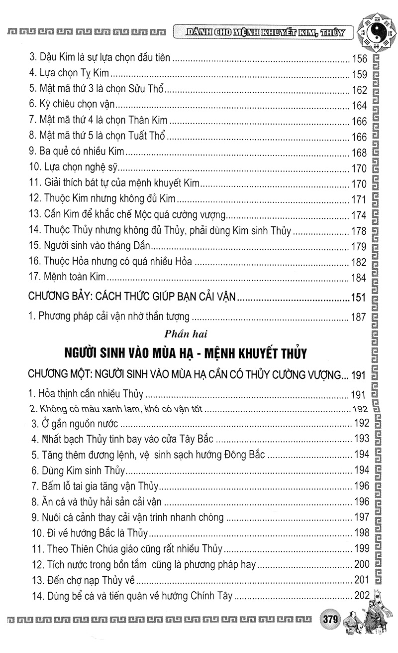 Phong Thủy Cải Vận - Dành Cho Mệnh Khuyết Kim, Thủy (Quyển Xuân, Hạ) - QB