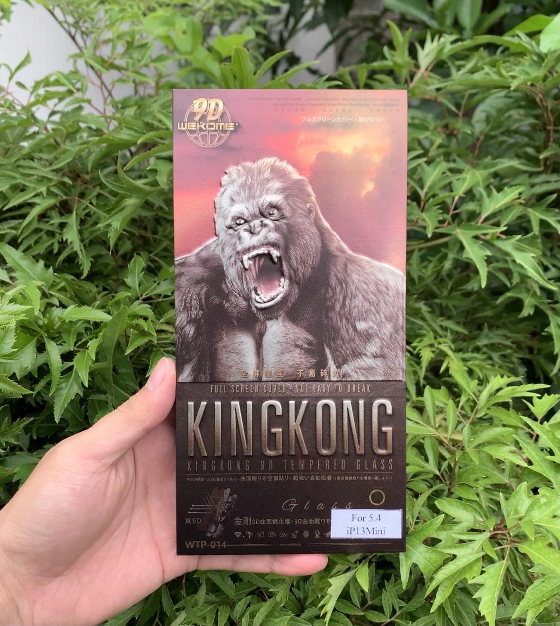 Kính Cường Lực KingKong 9D Full Màn Trong Suốt Dành Cho iPhone 13, 13Mini, 13Pro, 13Pro Max - Full Hộp Sắt Cao Cấp - Hàng Chính Hãng